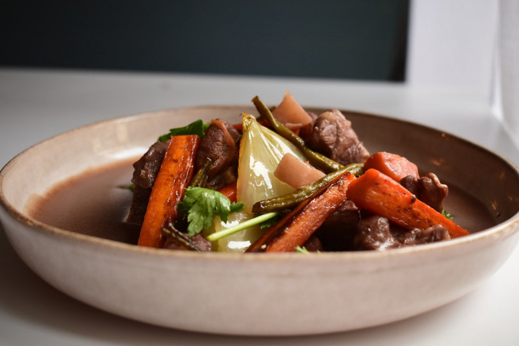 Beef tips and veggies