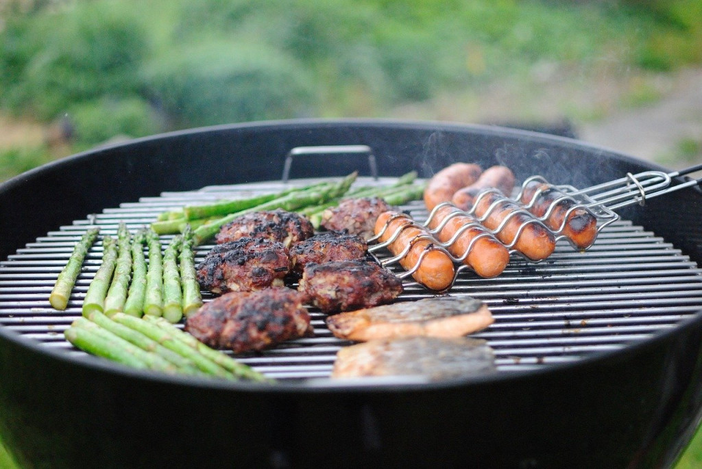 grilling outdoors